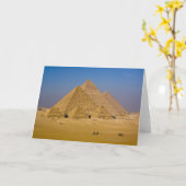 Die großen Pyramiden von Gizeh, Ägypten Karte (Gelbe Blume)