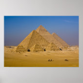 Die großen Pyramiden von Gizeh, Ägypten Poster (Vorne)