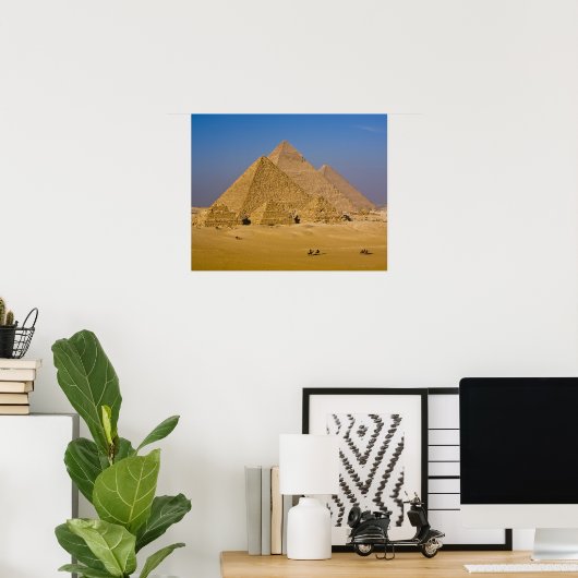 Die großen Pyramiden von Gizeh, Ägypten Poster (Heimbüro)