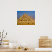 Die großen Pyramiden von Gizeh, Ägypten Poster (Küche)