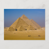 Die großen Pyramiden von Gizeh, Ägypten Postkarte (Vorderseite)