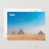 Die großen Pyramiden von Gizeh - Ägypten Postkarte (Vorne/Hinten)