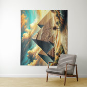 Die großen Pyramiden von Gizeh Ägypten reisen Wandteppich (Beispiel)