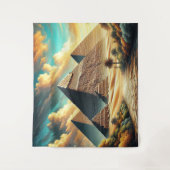 Die großen Pyramiden von Gizeh Ägypten reisen Wandteppich (Vorderseite)