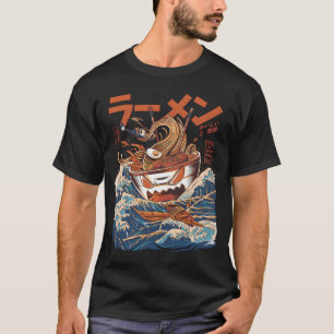 Die großen Ramen von Kanagawa Black T-Shirt