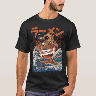 Die großen Ramen von Kanagawa Black T-Shirt
