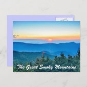 Die großen, rauchigen Berge Postkarte (Vorne/Hinten)