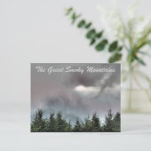 Die großen, rauchigen Berge Postkarte (Stehend Vorderseite)