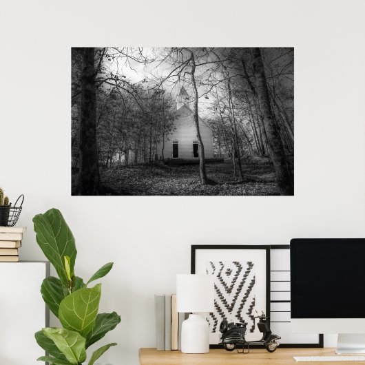 Die Großen rauschigen Höhlen bedecken die alte Kir Poster (Heimbüro)