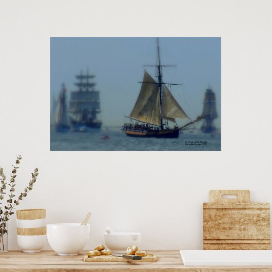 Die großen Schiffe Poster (Küche)