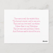 Die großen Schläger des Mops | Funny Niedlich Pink Postkarte (Rückseite)