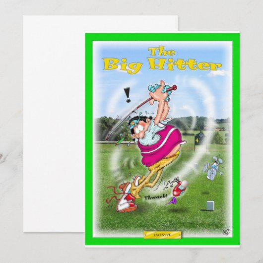 Die großen Schlagmann Einladungen (Vorne/Hinten)