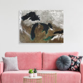 Die Großen Seen 3 Leinwanddruck (Insitu (Wohnzimmer))