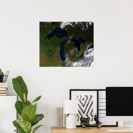 Die großen Seen Poster (Heimbüro)