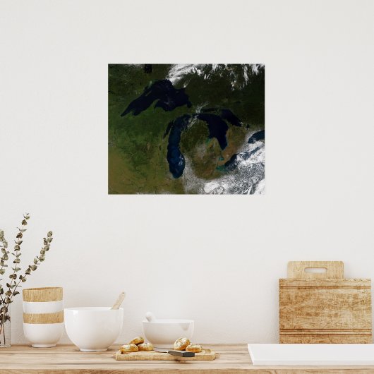 Die großen Seen Poster (Küche)