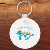 Die großen Seen Schlüsselanhänger (Vorderseite)