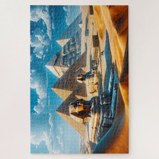 Die großen Sphinx- und Gizeh-Pyramiden Puzzle (Vertikal)