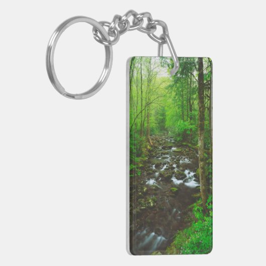 Die großen, spottigen Berge Schlüsselanhänger (Vorderseite links)