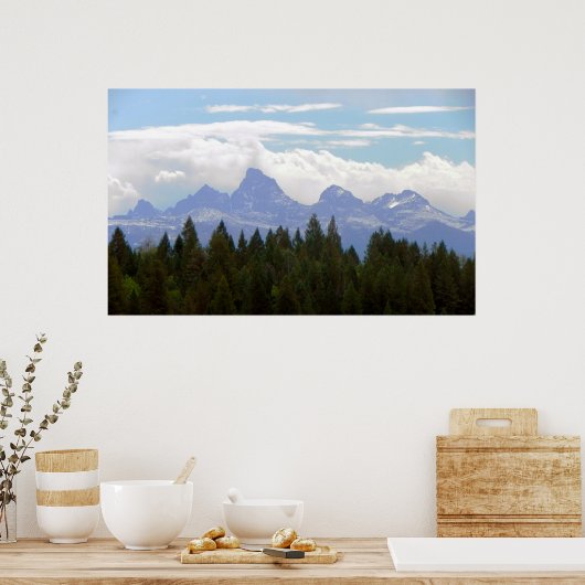 Die großen Tetons Poster (Küche)