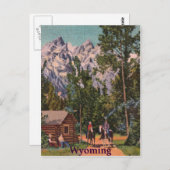 Die großen Tetons - Wyoming Postkarte (Vorne/Hinten)