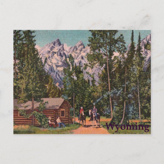 Die großen Tetons - Wyoming Postkarte (Vorderseite)
