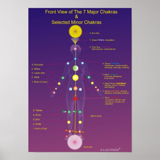 Die großen und kleinen Chakras Poster (Vorne)