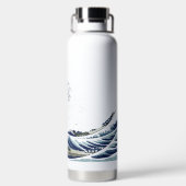 Die Großen Wellen von Hokusai in Kanagawa Trinkflasche (Rückseite)