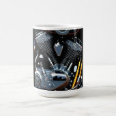 Die großen Zwillinge - Motorrad-Motor Kaffeetasse (Mittel)
