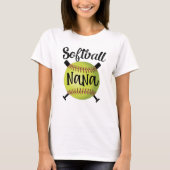 Die Großmutter-Enkelinspiel Softball-Nana-Frauen T-Shirt (Vorderseite)