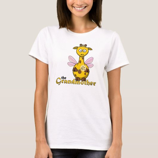 Die Großmutter Giraffe Fairy Godmutter T-Shirt (Vorderseite)