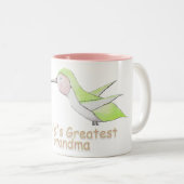 Die Großmutter-Kolibri-Tasse der Welt bestste Zweifarbige Tasse (VorderseiteRechts)