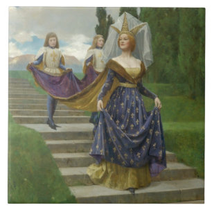 Die Großmutter (Mittelalterliche Adelsfrau) Fliese