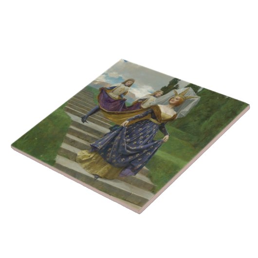 Die Großmutter (Mittelalterliche Adelsfrau) Fliese (Seite)