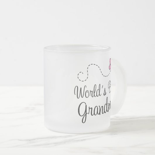Die Großmutter-Schmetterlings-Geschenk der Welt Mattglastasse (VorderseiteRechts)