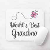 Die Großmutter-Schmetterlings-Geschenk der Welt Mousepad (Mit Mouse)