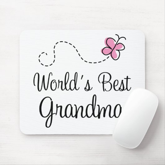 Die Großmutter-Schmetterlings-Geschenk der Welt Mousepad (Mit Mouse)
