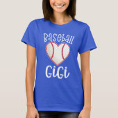 Die Großmutter-Spieltagesgeschenk Baseball Gigi T-Shirt (Vorderseite)