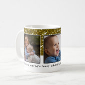 Die Großmutter-WeihnachtsFoto-Collage der Welt Kaffeetasse (Vorderseite Links)