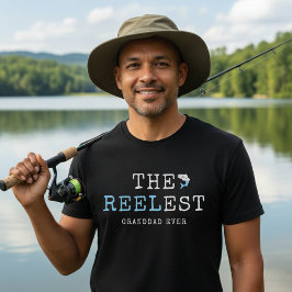 Die größte Angelrolle aller Zeiten Opa Blau Fisch  T-Shirt