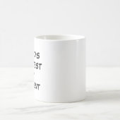 "Die größte B-Tasse der Welt" Kaffeetasse (Mittel)