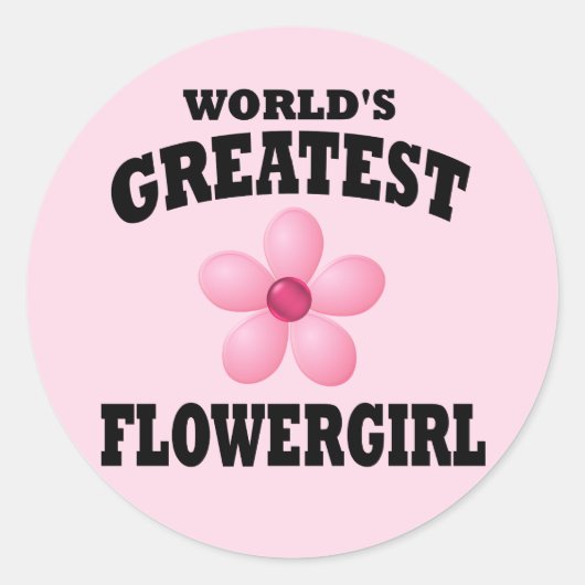Die größte Blumenfrau der Welt Runder Aufkleber (Vorderseite)
