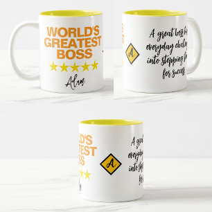 Die größte Boss-Tasse der Welt (Name des ersten Zi Zweifarbige Tasse