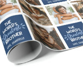 Die größte Bruderfotocollage der Welt Geschenkpapier (Rolleneckpunkt)