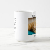 Die größte Cat-Mama der Welt - Weihnachts-Foto Kaffeetasse (Mittel)