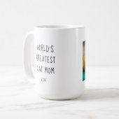 Die größte Cat-Mama der Welt - Weihnachts-Foto Kaffeetasse (Vorderseite Links)