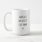 Die größte Cat-Mama der Welt - Weihnachts-Foto Kaffeetasse (Links)