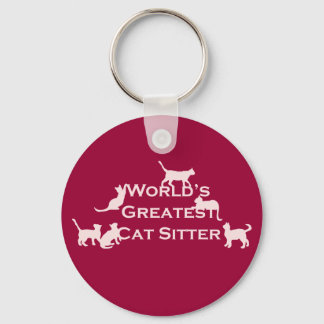 Die größte Cat Sitter der Welt Schlüsselanhänger