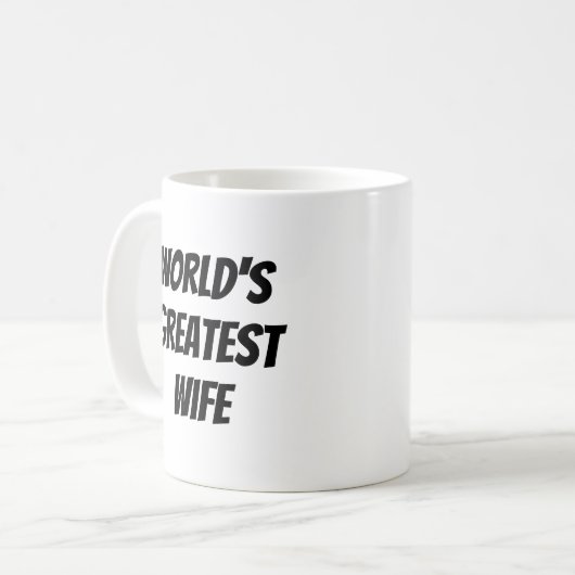 Die größte Ehefrau der Welt Kaffeetasse (Vorderseite Links)