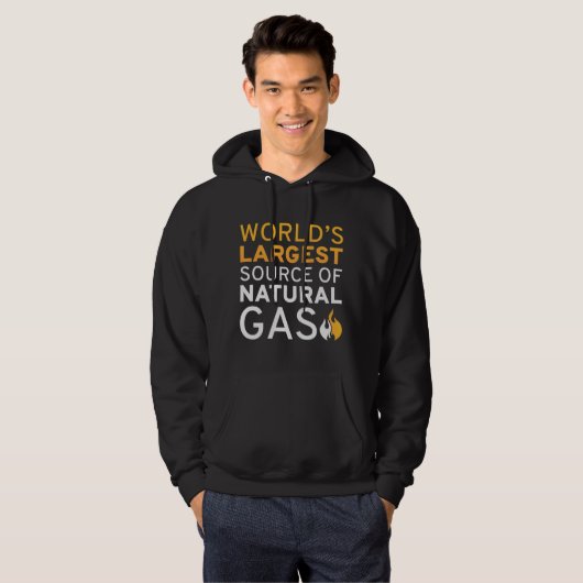Die größte Erdgasquelle der Welt Hoodie (Vorne ganz)