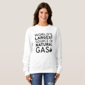 Die größte Erdgasquelle der Welt Sweatshirt (Vorne ganz)